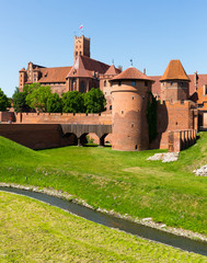 Fototapeta na wymiar Castle of Teutonic Order in Malbork, Poland