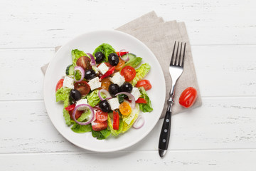 Greek salad plate