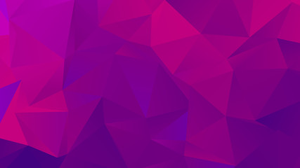 Low Poly Backdrop in Saturated Fuchsia Color