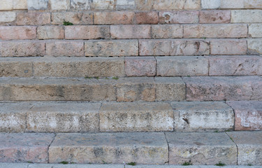 Steps of white rock