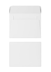 Blank paper envelope mockup