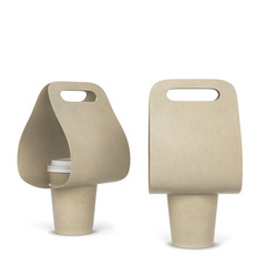 Coffee cup holders mockup
