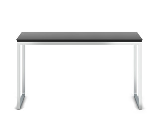 Minimalistic modern table with metallic legs