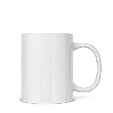 Blank mug for hot drinks