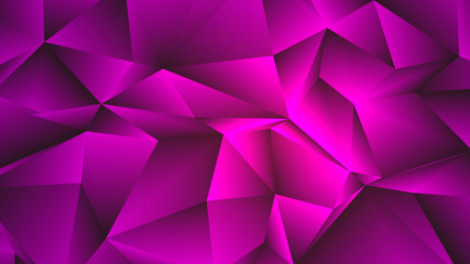 Romantic Bright Pink Low Poly Triangle Backdrop