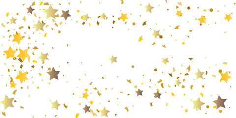 
Golden glitter confetti of stars.