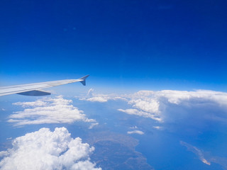 Obraz premium above the clouds blue sky
