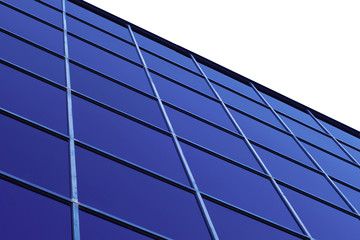 Fototapeta na wymiar skyscraper perspective finance building blue glass windows