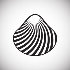 Sea Shell icon on white background for graphic and web design. Simple vector sign. Internet concept symbol for website button or mobile app.