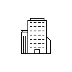 American, building, office, icon. Modern American USA vector icon - Vector. Can be used for web, mobile and infographic