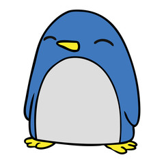 cartoon doodle of a cute penguin