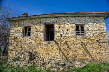 old abandoned house in turkey village
