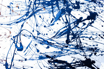 Art creative background. Hand painted blue background. - obrazy, fototapety, plakaty