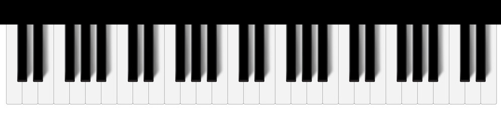 Naklejka premium Piano Keys Background