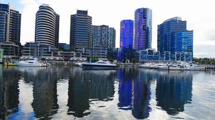 Fototapeta na wymiar Melbourne Docklands in Australia