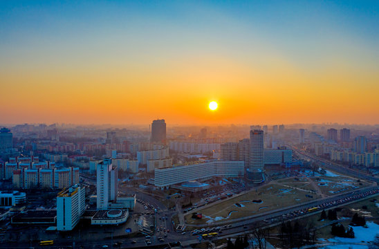 sunset in the city © Алексей Бучик