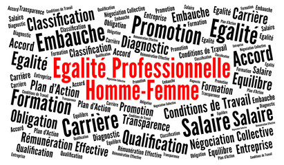 Egalité professionnelle hommes femmes - obrazy, fototapety, plakaty