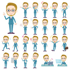 blond hair businessman_emotion