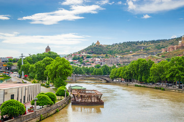 View on Kura river and historical center of Tbilisi, Georgia © Olena Zn