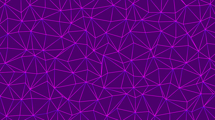 Trendy Low Poly Triangles on Violet Backdrop
