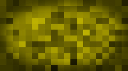 Yellow motion abstract background colorful pixels flashing and switch. Animation background glowing of mosaic tiles. Moving technologic squares with shine light. Abstract Red Squares background