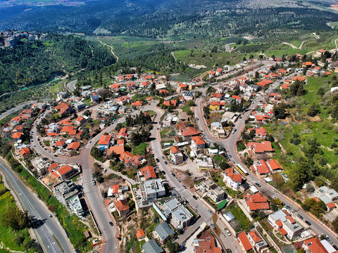 aerial view of the city