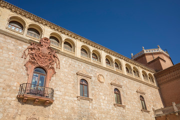 Fototapeta premium Archbishop palace and Convent of San Bernardo in Alcala de Henares, Madrid, Spain.