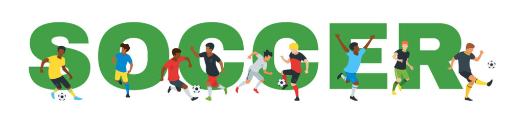 Soccer championship design element 