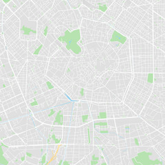 Fototapeta premium Mapa wektorowa centrum Mediolanu, Włochy