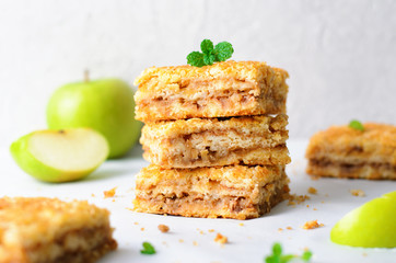 Apple Pie Bars, Crumble Cake, Homemade Dessert