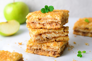 Apple Pie Bars, Crumble Cake, Homemade Dessert