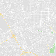 Downtown vector map of Dammam City, Saudi Arabia