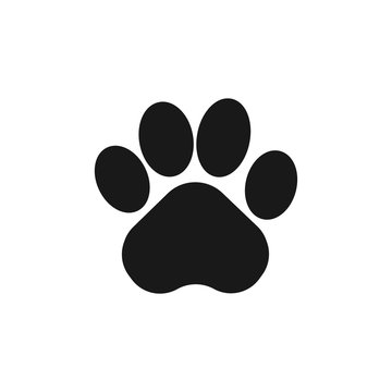 Animal paw print icon. Vector.