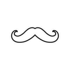 Mustache. Line icon. Vector.