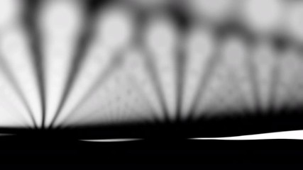 4K Abstract wave dots white in black background. landscape background motion background for cyberspace grid design