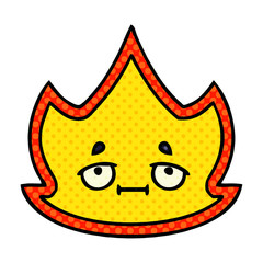 comic book style cartoon fire