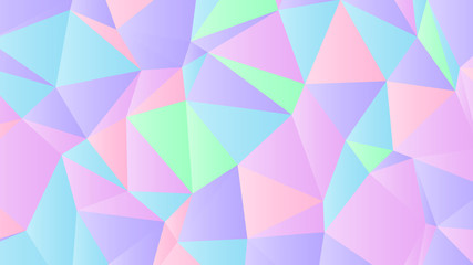 Pastel Bright Iridescent Low Poly Backdrop Design