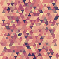 Warm Triangular Mosaic Pattern for Banner Design