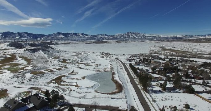 A winter's pan over the rockies