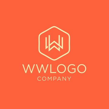 monogram initial ww logo design