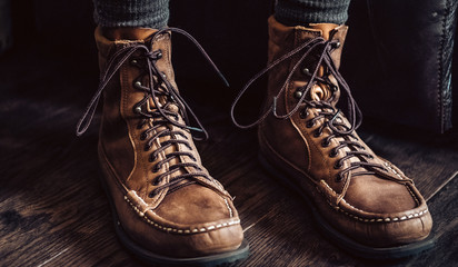 Leather boots/moccasins