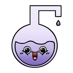 gradient shaded cartoon science experiment