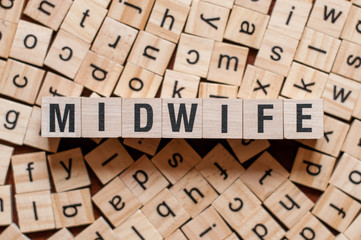 the word of MIDWIFE on building blocks concept