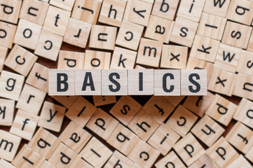 BASICS word on building block
