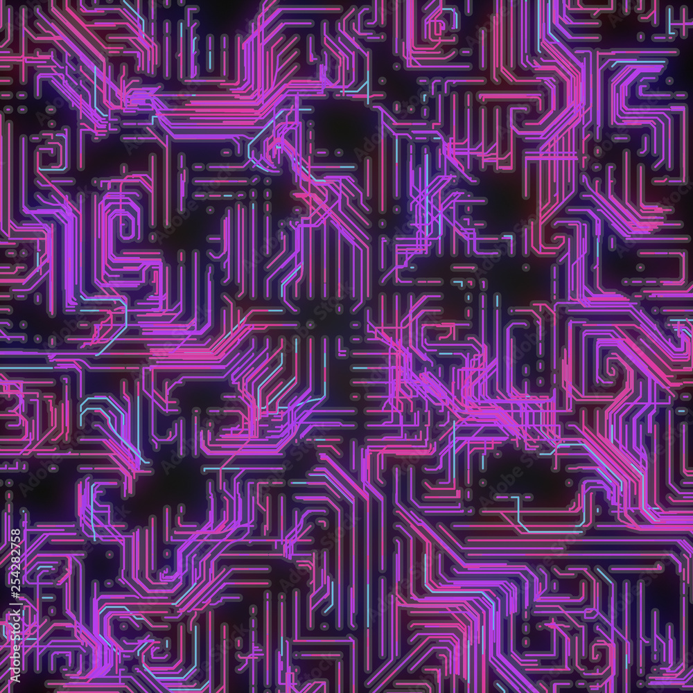 Aufkleber digital pink colored lines abstract background. modern covers design with geometric pattern. 3d rend