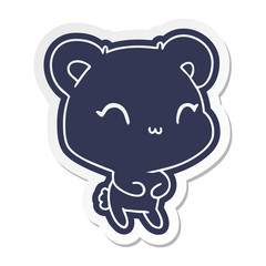 cartoon sticker kawaii cute teddy bear