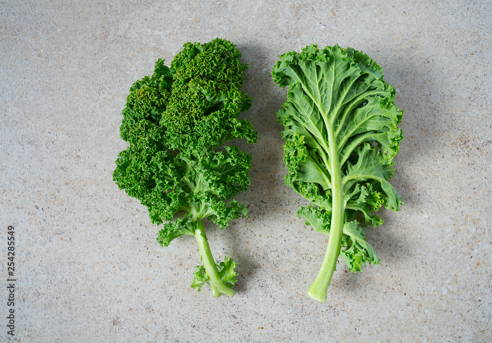 Poster kale on granite surface