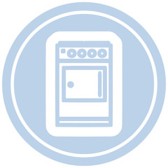 kitchen cooker circular icon
