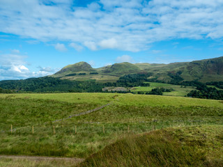 Naklejka premium beautiful countryside lowlands of scotland