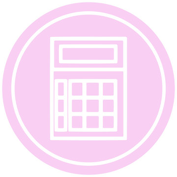 recommend clip art: math calculator circular icon